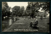 Real Photograph by Radcliffe of Hospital Gardens Christchurch. - 48445 - Postcard