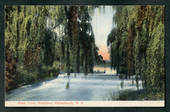 Coloured postcard of River Avon at Fendalton Christchurch. - 48447 - Postcard
