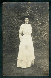 Real Photograph of Lady from Christchurch. - 48463 - Postcard