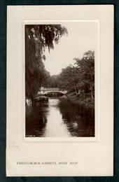 Real Photograph of Christchurch Gardens River Avon. - 48486 - Postcard