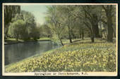 Tinted postcard by N S Seaward of Springtime in Christchurch - 48491 - Postcard