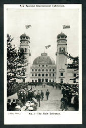NEW ZEALAND 1906 Postcard New Zealand International Exhibition. No 2.
The Main Entrance - 48500 - Postcard