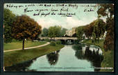 Coloured Postcard of Hereford Street Bridge Christchurch. - 48501 - Postcard