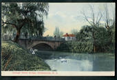 Coloured postcard of Armagh Street Bridge Christchurch. - 48507 - Postcard