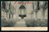 Postcard of the Interior of Christchurch Cathedral. " A Merry Christmas". - 48544 - Postcard
