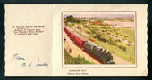 Sincere Greetings. Includes Coloured Picture of Caroline Bay with Train. - 48562 - Postcard