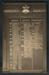 Real Photograph by The Broma Studio Hardy Street Nelson  (at one time owned by  A B Hurst) of school honours board. 1924 - 48624