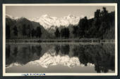 Real Photograph by N Hatwell Photographer of Fox Glacier of Lake Matheson. - 48761 - Postcard