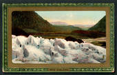 Coloured postcard. Looking down Franz Josef Glacier. - 48767 - Postcard