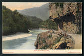 Coloured postcard of Bluff Buller River. - 48776 - Postcard