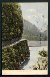 Coloured postcard of Hawks Crag Buller. - 48802 - Postcard