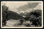 Real Photograph of the Waiho Hotel and Franz Josef Glacier. - 48804 - Postcard