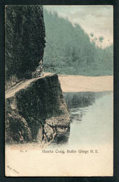 Early Undivided Coloured Postcard of Hawks Craig Buller Gorge. - 48805 - Postcard