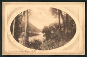 Sepia Postcard of Scene in the Buller Gorge. - 48807 - Postcard