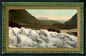 Coloured postcard. Looking down Franz Josef Glacier. - 48815 - Postcard