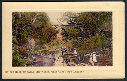 GREYMOUTH Road to the Falls. Real Photograph - 48836 - Postcard