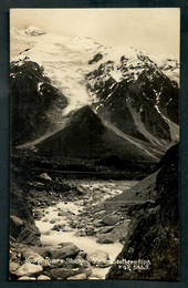 Real Photo by Radcliffe of  Hooker River and Stocking Glacier Southern Alps. - 48852 - Postcard