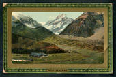 Coloured postcard of Mt Cook and The Hermitage. - 48877 - Postcard