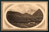 Sepia Postcard of Mount Cook and the Hermitage. - 48898 - Postcard