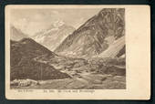 Early Undivided Postcard by Muir & Moodie of Mt Cook and Hermitage. - 48901 - Postcard