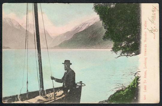 LAKE TE ANAU looking towards Worsly Valley. Tinted Postcard. - 49024 - Postcard