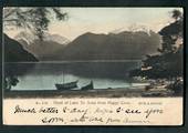 Early Undivided Coloured Postcard by Muir & Moodie of Head of Lake Te Anau from Happy Cove. - 49065 - Postcard