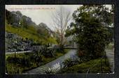 Coloured postcard by Fergusson Bros of the Public gardens and Water of Leith. - 49111 - Postcard