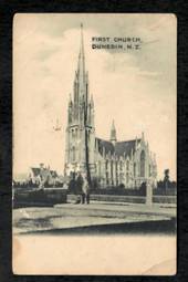 Early Undivided Postcard of First Church Dunedin - 49135 - Postcard