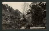 Real Photograph of Public Gardens and Water of Leith Dunedin. - 49197 - Postcard