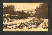 Postcard of Water of Leith showing Woodhaugh in the distance. - 49220 - Postcard