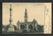 Early Undivided Postcard of Town Hall and Thomas Burns Memorial Dunedin. - 49230 - Postcard