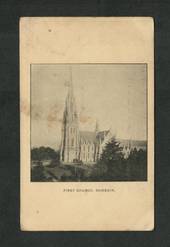 Early Undivided Postcard of First Church Dunedin. - 49241 - Postcard