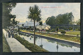 Coloured postcard of The Gardens Invercargill. - 49305 - Postcard