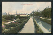 Coloured postcard of The Gardens Invercargill. - 49307 - Postcard