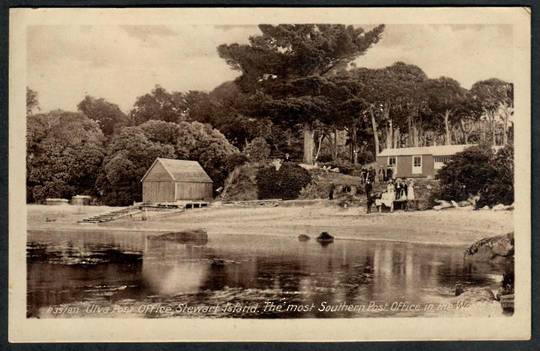 STEWART ISLAND Ulva Post Office.Real Photograph - 49309 - Postcard