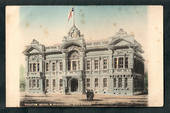 Coloured postcard of Theatre Royal and Municipal Buildings Invercargill. - 49328 - Postcard
