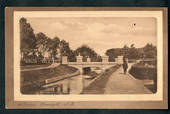 Sepia Postcard of The Gardens Invercargill. - 49334 - Postcard