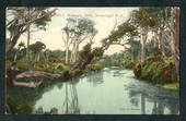 Coloured postcard by Muir and Moodie of The Waihopai River Invercargill. - 49335 - Postcard
