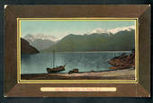 Framed Coloured postcard of the Head of Lake Te Anau. - 49343 - Postcard