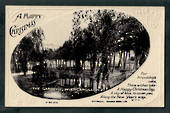 Real Photograph of The Gardens Invercargill. A Happy Christmas. - 49358 - Postcard