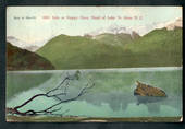 Coloured postcard of Safe or Happy Cove Head of Lake Te Anau. The reverse is poor. - 49359 - Postcard