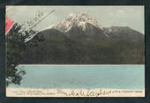 Coloured postcard of Larg's Peak Lake Te Anau. - 49380 - Postcard