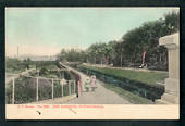 Coloured postcard of The Gardens Invercargill. - 49381 - Postcard