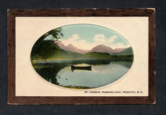 Coloured postcard of Mt Cosmos Diamond Lake Wakatipu. - 49406 - Postcard
