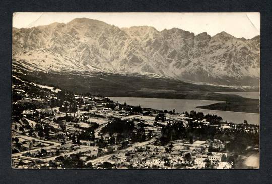 Real Photo by Radcliffe of Queenstown and the Remarkables under Snow. - 49410 - Postcard