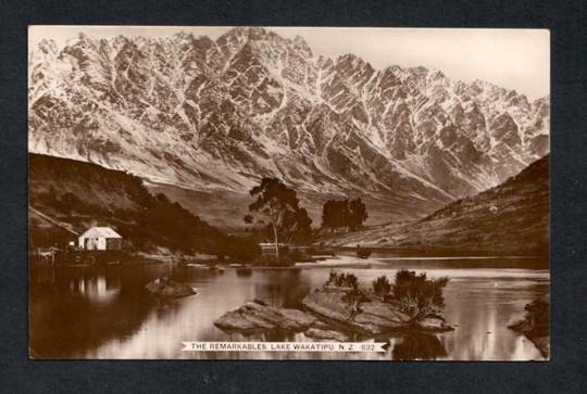 Postcard by William Nees of the Remarkables Lake Wakatipu. - 49414 - Postcard