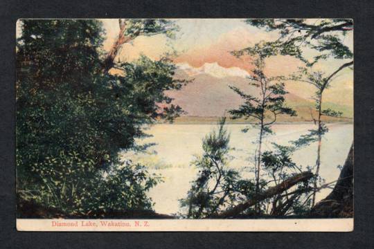 Coloured postcard of Diamond Lake Queenstown. Faults apparent only on the reverse. - 49442 - Postcard