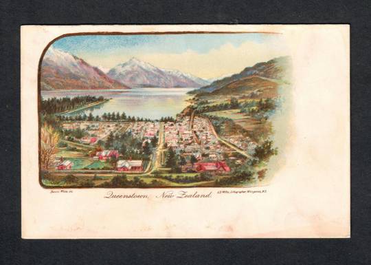 Coloured artcard of Queenstown. Adhesion on the reverse. - 49445 - Postcard