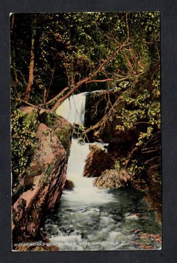 Coloured postcard of Water Works Queenstown. - 49454 - Postcard