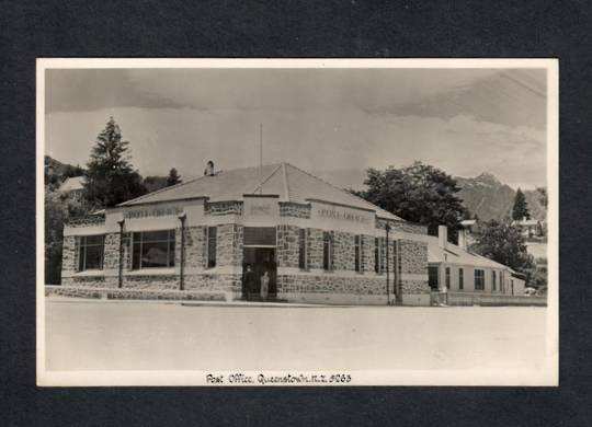 Real Photograph by A B Hurst & Son of the Post Office Queenstown. - 49463 - Postcard